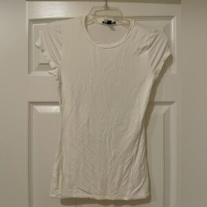 Express White Short Sleeve Tee